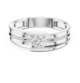 Ladies Ring HLR-05 3MM@7 - White Gold - Image