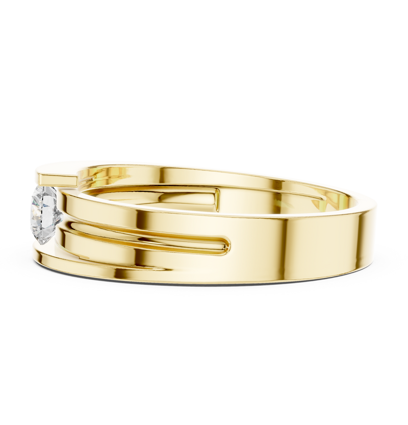 Ladies Ring HLR-05 3MM@7 - Yellow Gold - Image