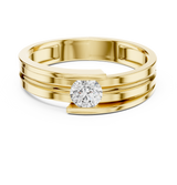 Ladies Ring HLR-05 3MM@7 - Yellow Gold - Image