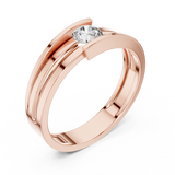 Ladies Ring HLR-05 3MM@7 - Rose Gold - Image