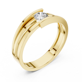 Ladies Ring HLR-05 3MM@7 - Yellow Gold - Image