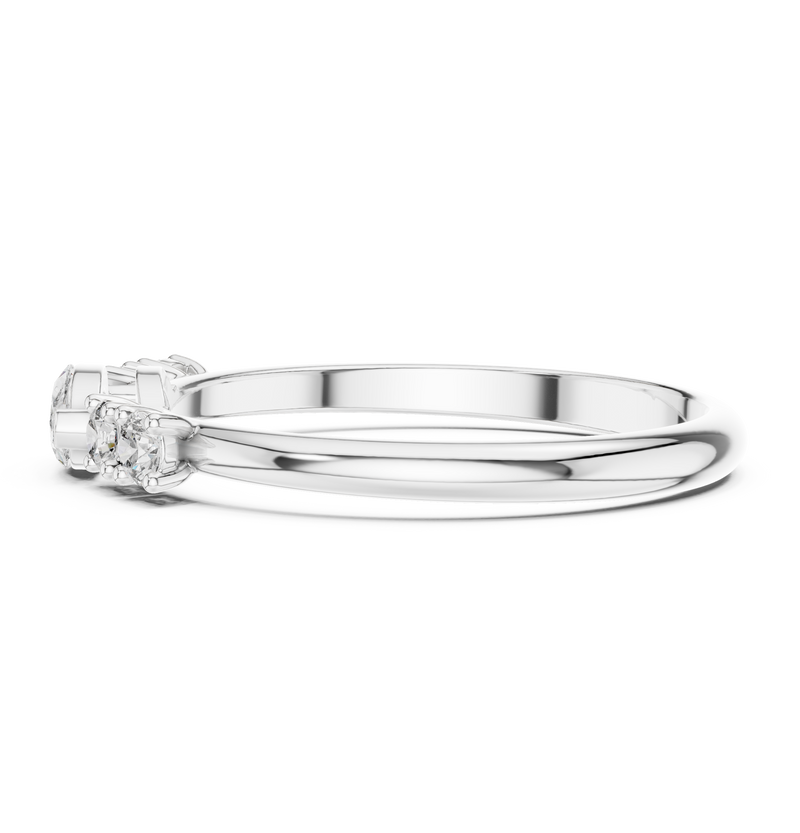Ladies Ring HLR-104@7 - White Gold - Image