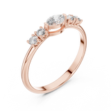 Ladies Ring HLR-104@7 - Rose Gold - Image