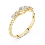 Ladies Ring HLR-104@7 - Yellow Gold - Image