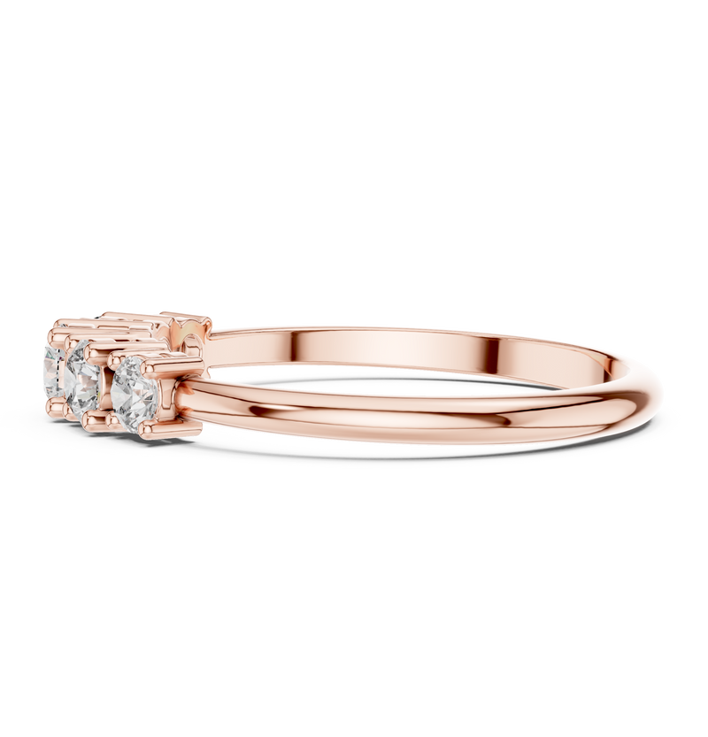 Ladies Ring HLR-105@7 - Rose Gold - Image
