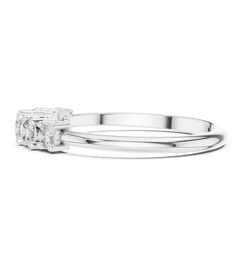 Ladies Ring HLR-105@7 - White Gold - Image