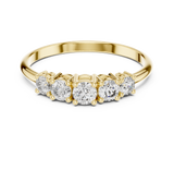 Ladies Ring HLR-105@7 - Yellow Gold - Image