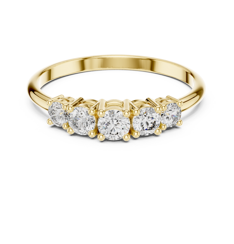 Ladies Ring HLR-105@7 - Yellow Gold - Image