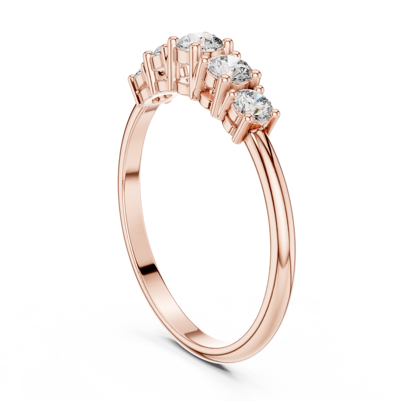Ladies Ring HLR-105@7 - Rose Gold - Image