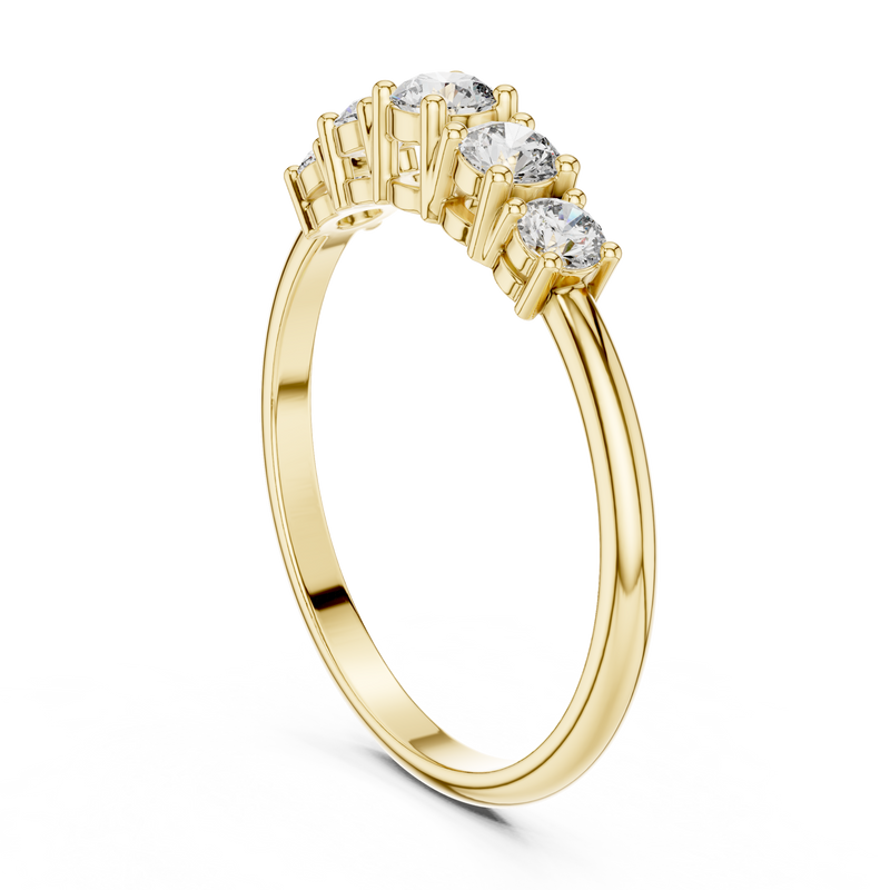 Ladies Ring HLR-105@7 - Yellow Gold - Image
