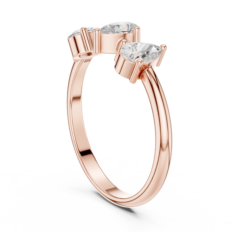 Ladies Ring HLR-106@73 - Rose Gold - Image