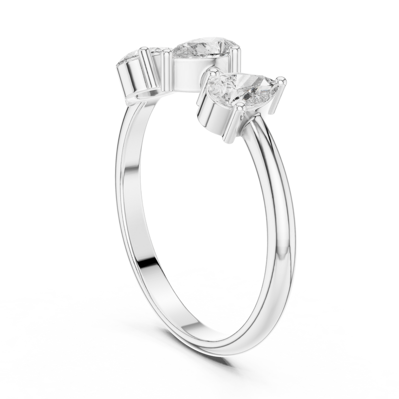 Ladies Ring HLR-106@73 - White Gold - Image