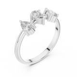 Ladies Ring HLR-106@73 - White Gold - Image