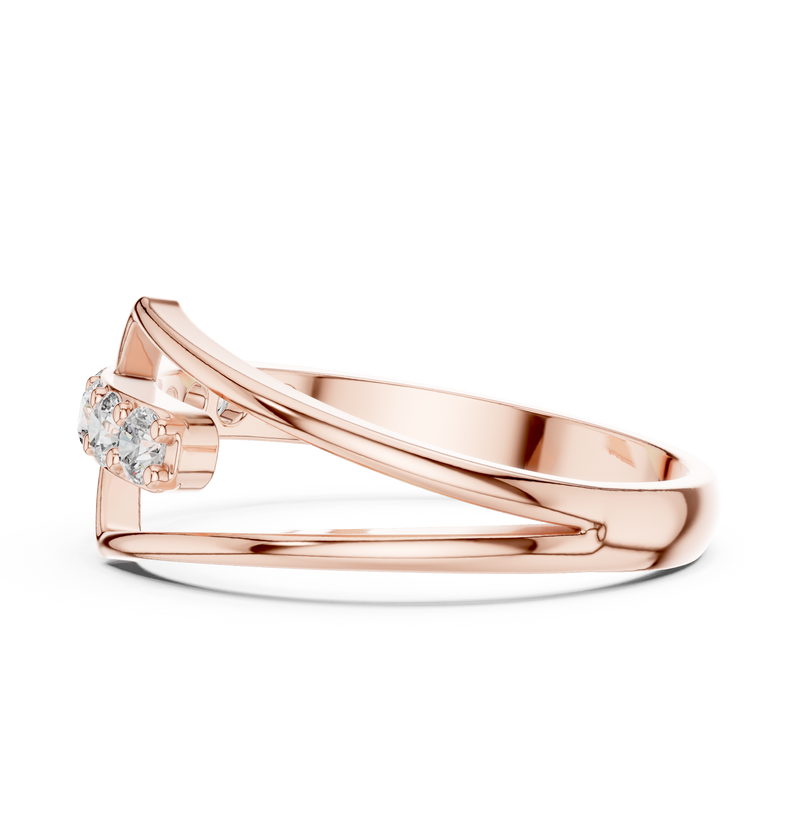 Ladies Ring HLR-107@7 - Rose Gold - Image