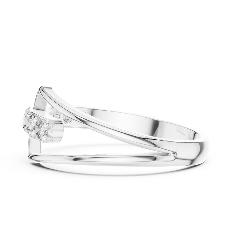 Ladies Ring HLR-107@7 - White Gold - Image