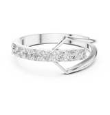Ladies Ring HLR-107@7 - White Gold - Image