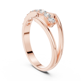 Ladies Ring HLR-107@7 - Rose Gold - Image