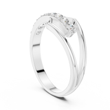 Ladies Ring HLR-107@7 - White Gold - Image