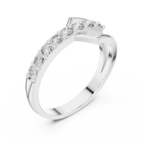 Ladies Ring HLR-107@7 - White Gold - Image