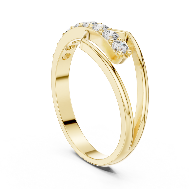 Ladies Ring HLR-107@7 - Yellow Gold - Image