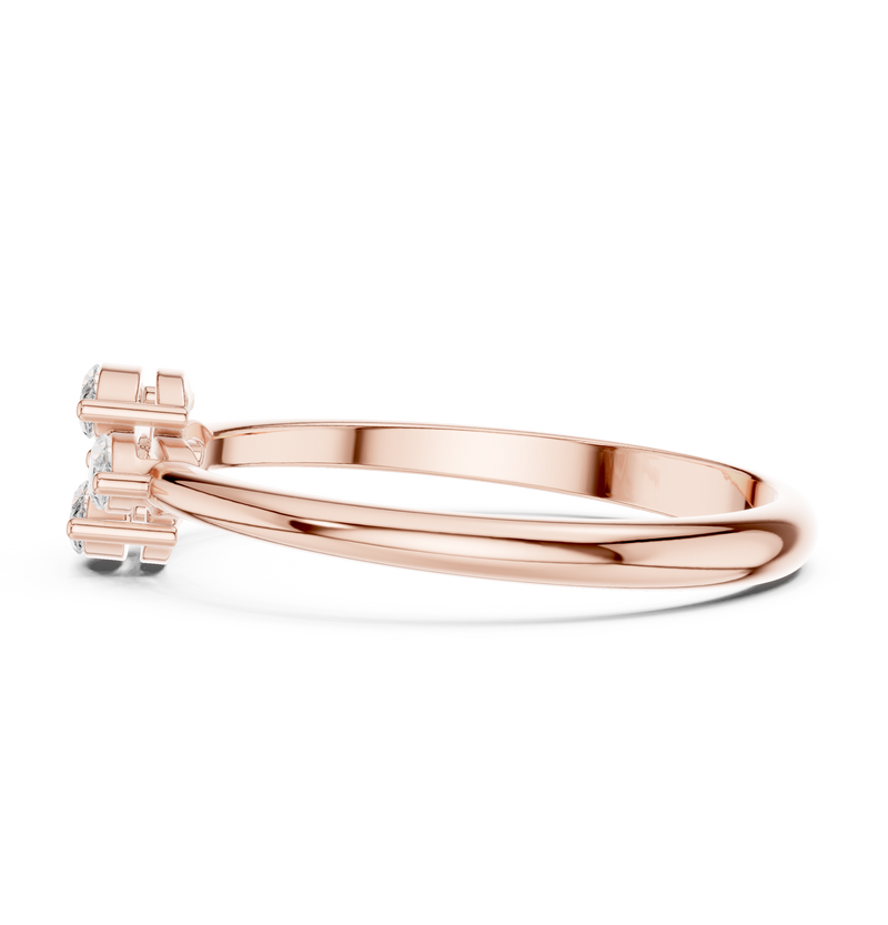 Ladies Ring HLR-108@7 - Rose Gold - Image