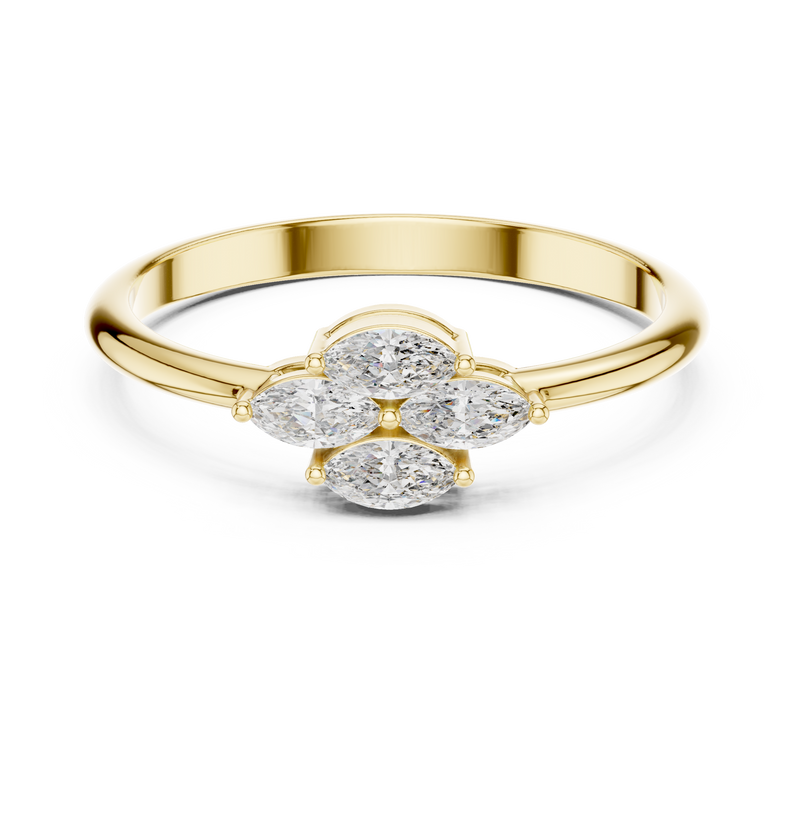 Ladies Ring HLR-108@7 - Yellow Gold - Image