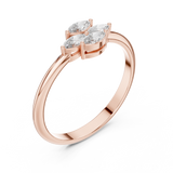 Ladies Ring HLR-108@7 - Rose Gold - Image