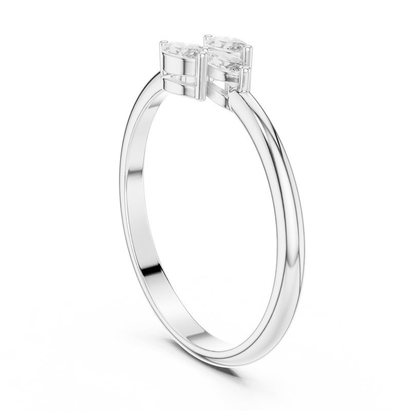 Ladies Ring HLR-108@7 - White Gold - Image