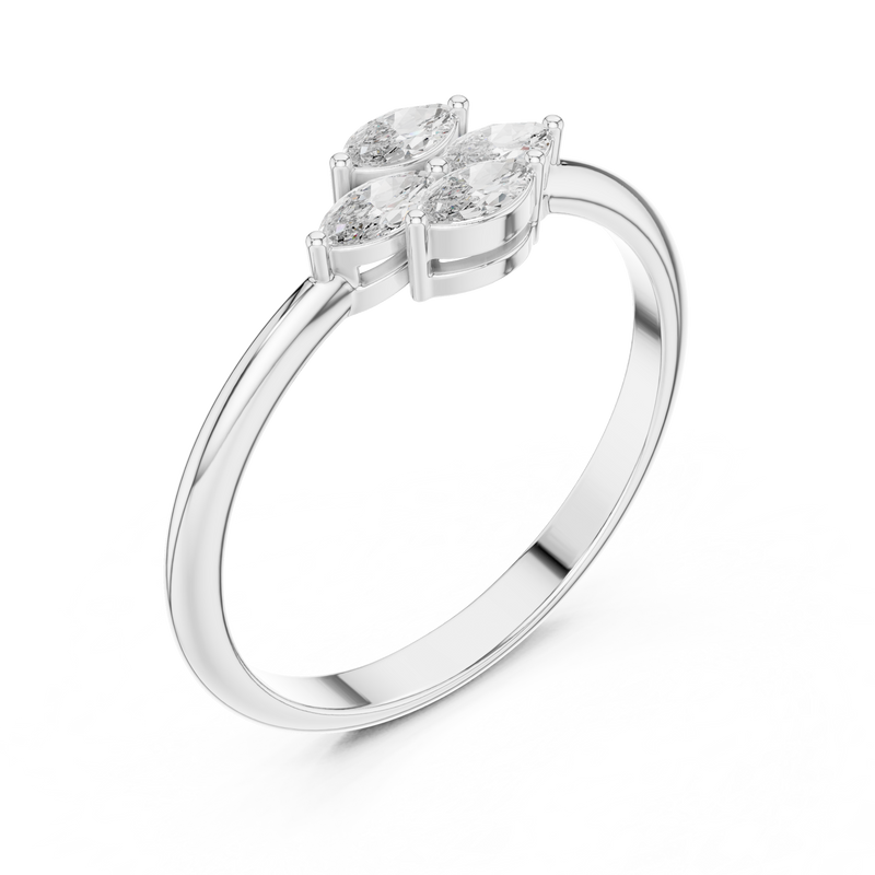 Ladies Ring HLR-108@7 - White Gold - Image