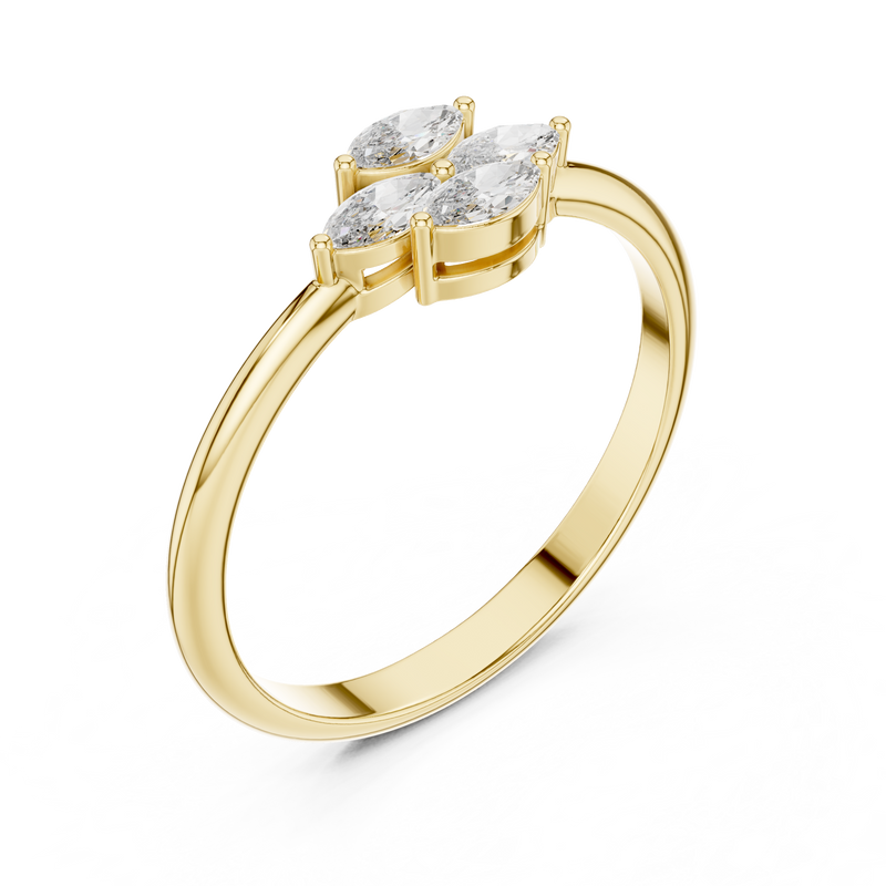 Ladies Ring HLR-108@7 - Yellow Gold - Image