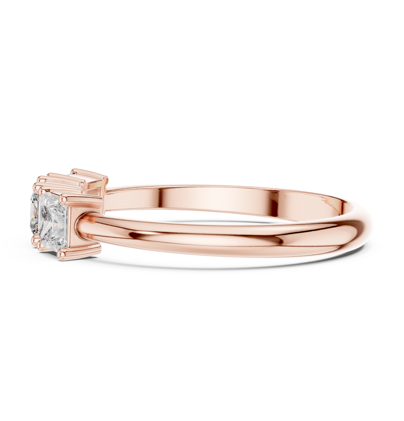 Ladies Ring HLR-109@7 - Rose Gold - Image