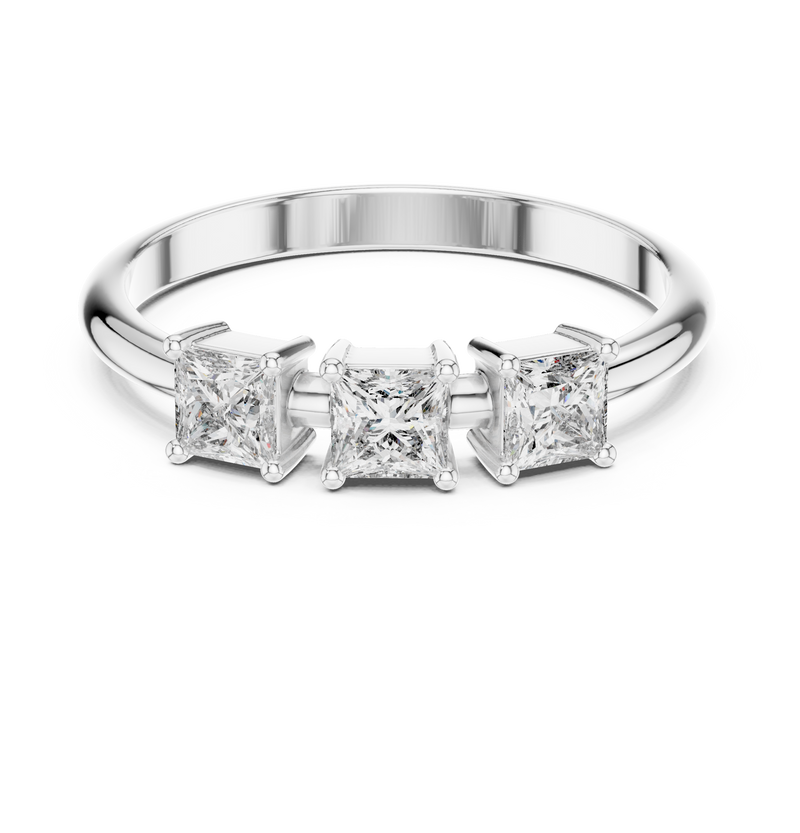 Ladies Ring HLR-109@7 - White Gold - Image