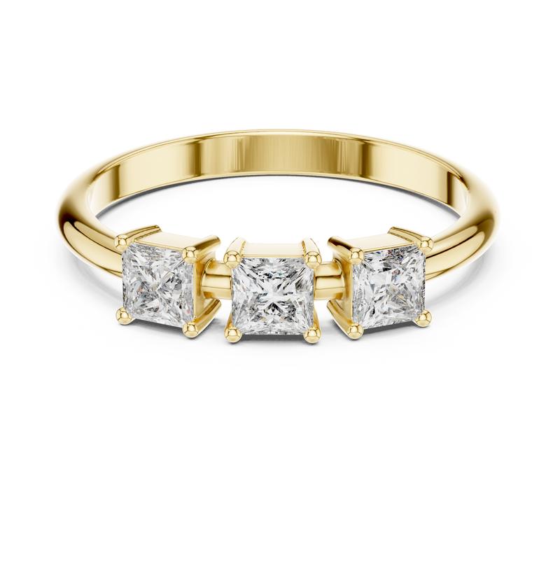 Ladies Ring HLR-109@7 - Yellow Gold - Image