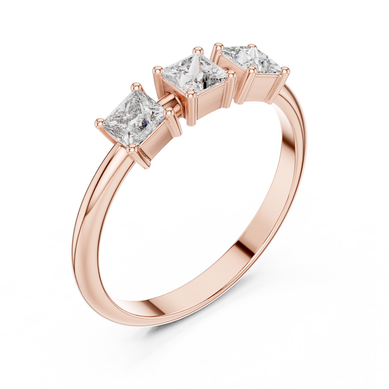 Ladies Ring HLR-109@7 - Rose Gold - Image