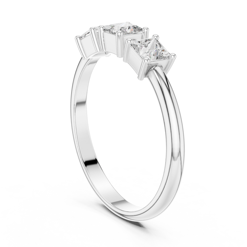 Ladies Ring HLR-109@7 - White Gold - Image