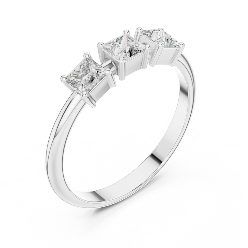 Ladies Ring HLR-109@7 - White Gold - Image