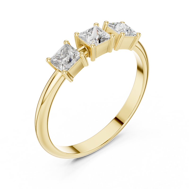 Ladies Ring HLR-109@7 - Yellow Gold - Image