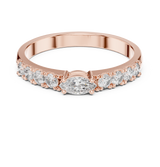 Ladies Ring HLR-110@7 - Rose Gold - Image