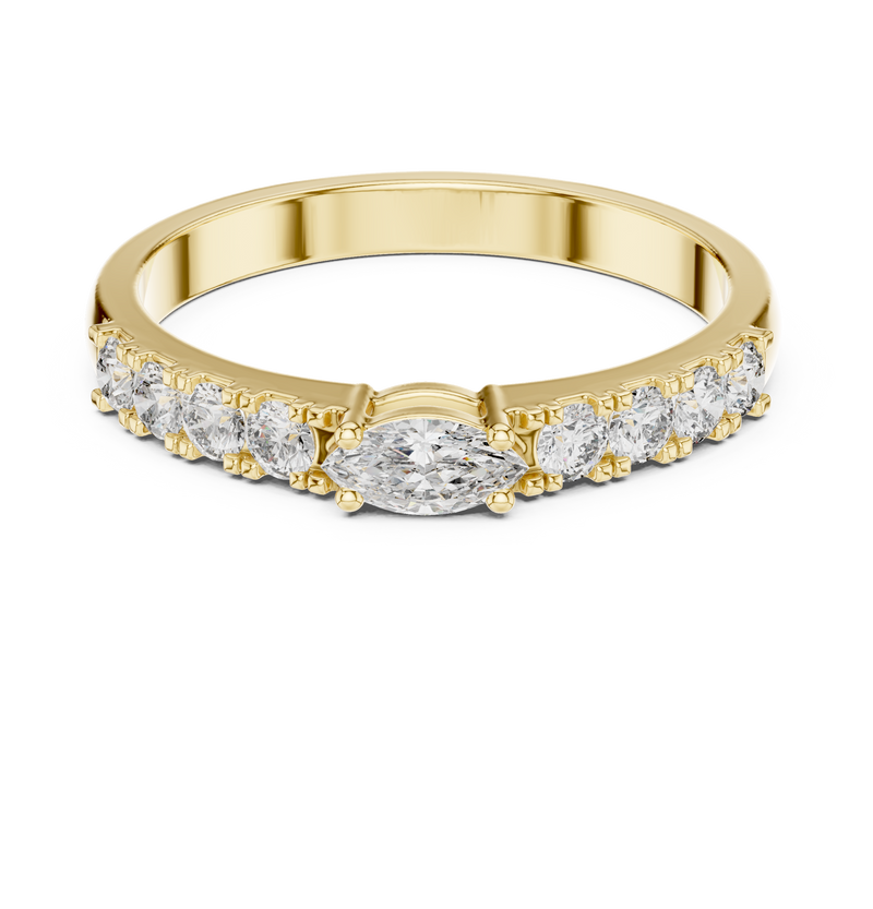 Ladies Ring HLR-110@7 - Yellow Gold - Image