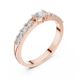 Ladies Ring HLR-110@7 - Rose Gold - Image