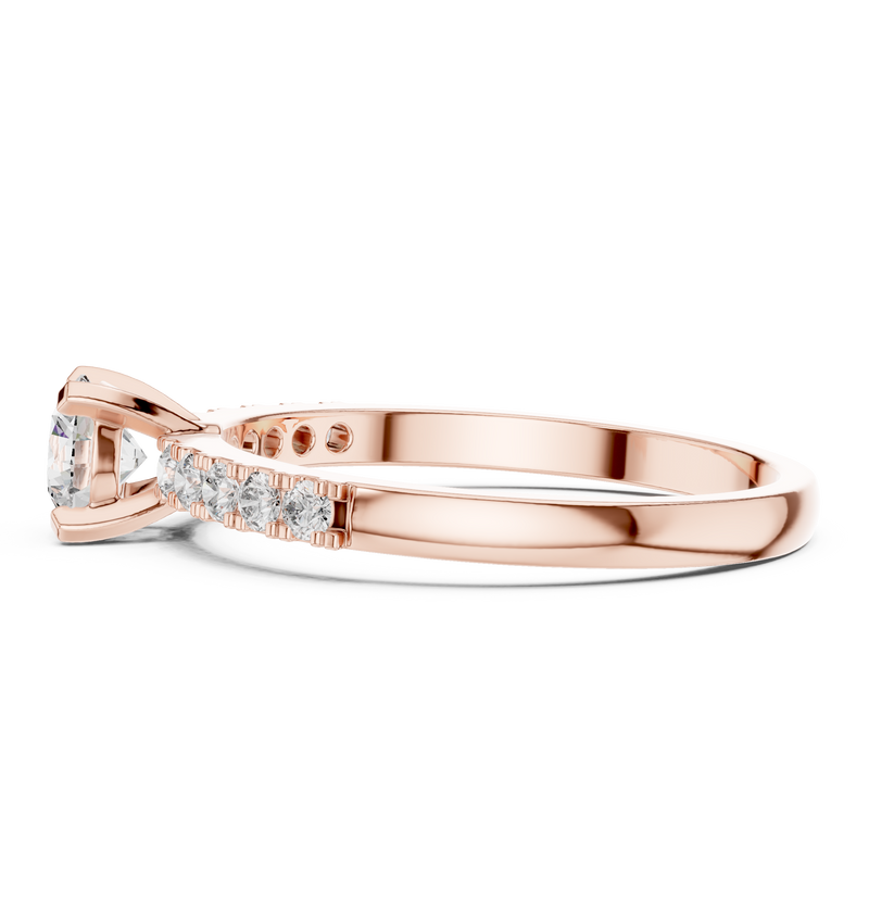 Ladies Ring HLR-111@7 - Rose Gold - Image