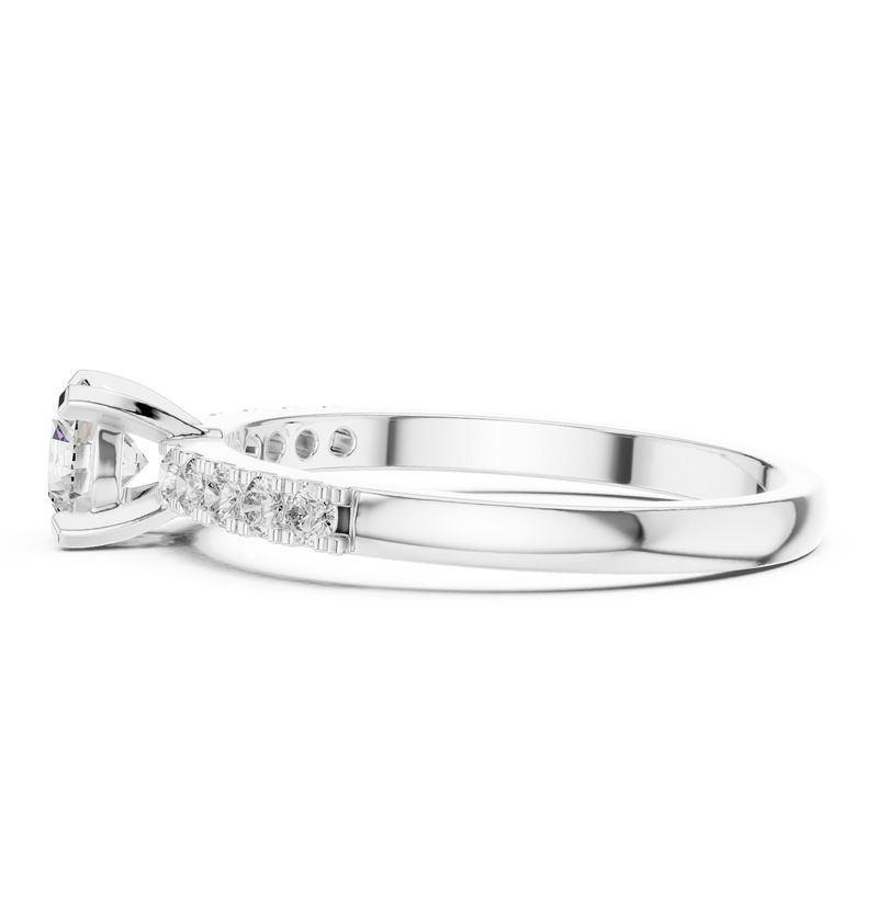 Ladies Ring HLR-111@7 - White Gold - Image