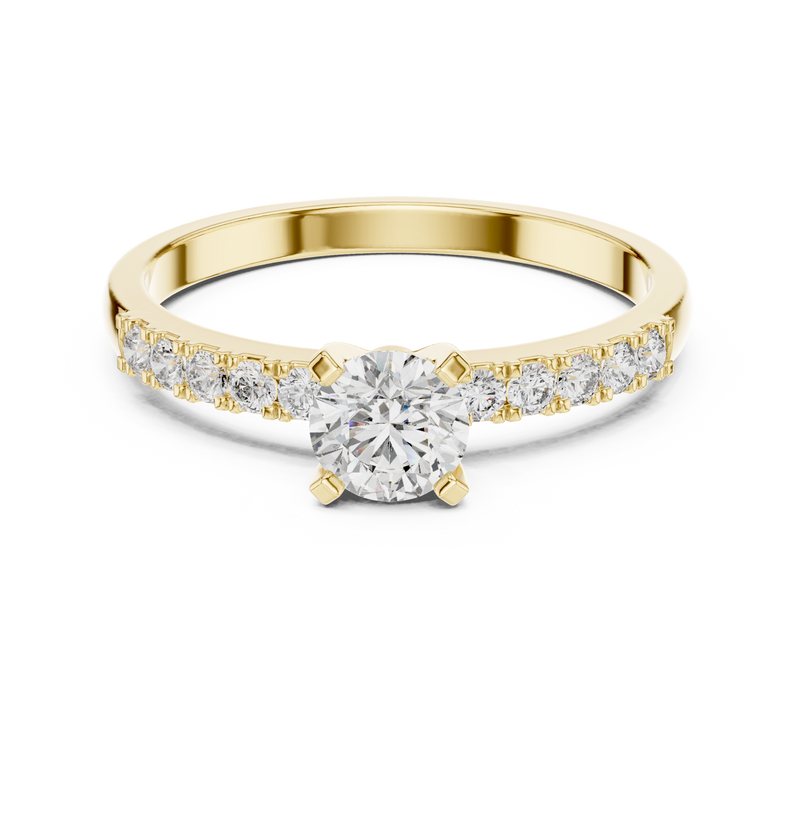 Ladies Ring HLR-111@7 - Yellow Gold - Image