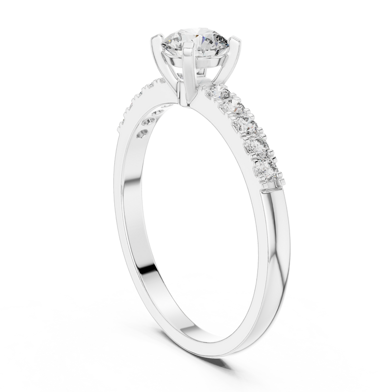 Ladies Ring HLR-111@7 - White Gold - Image