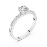 Ladies Ring HLR-111@7 - White Gold - Image