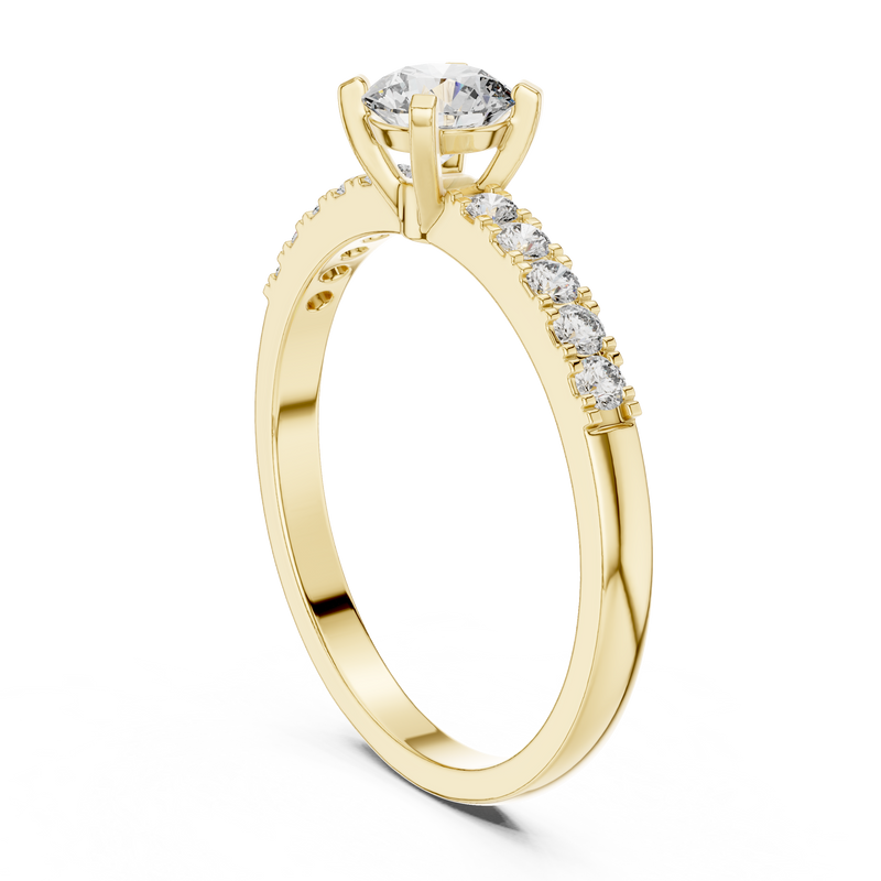 Ladies Ring HLR-111@7 - Yellow Gold - Image