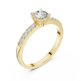 Ladies Ring HLR-111@7 - Yellow Gold - Image