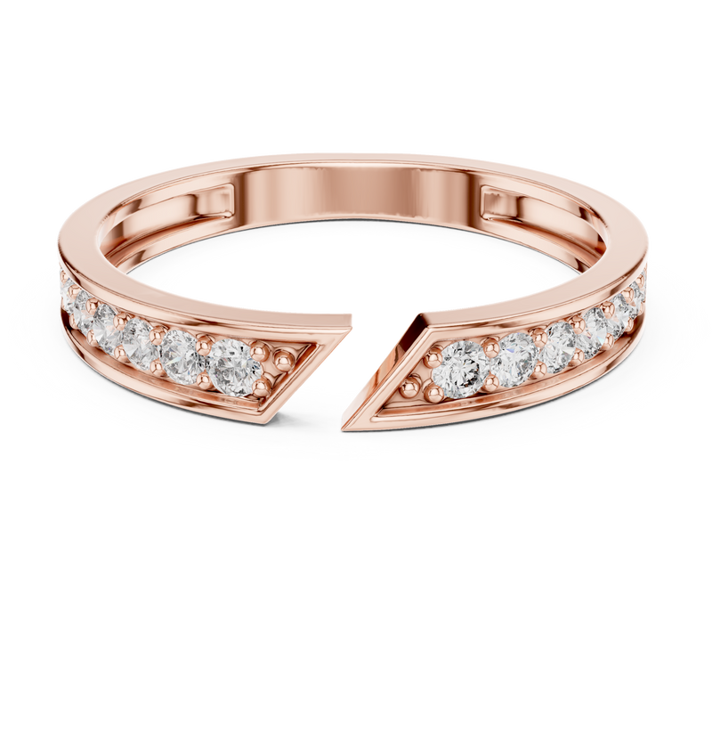 Ladies Ring HLR-112@7 - Rose Gold - Image