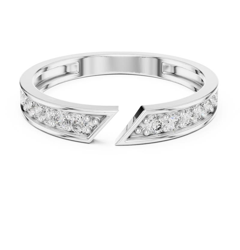 Ladies Ring HLR-112@7 - White Gold - Image
