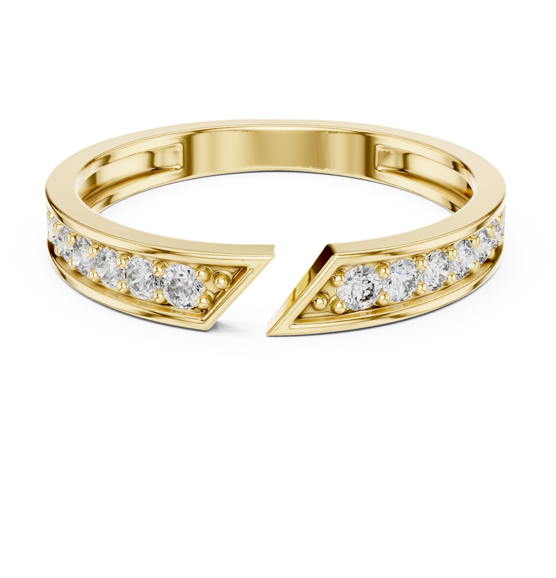 Ladies Ring HLR-112@7 - Yellow Gold - Image
